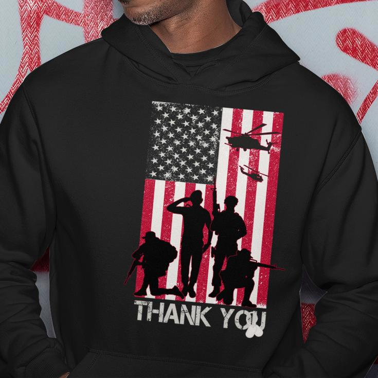 Thank You Memorial Day Soldiers Usa Flag Hoodie Unique Gifts