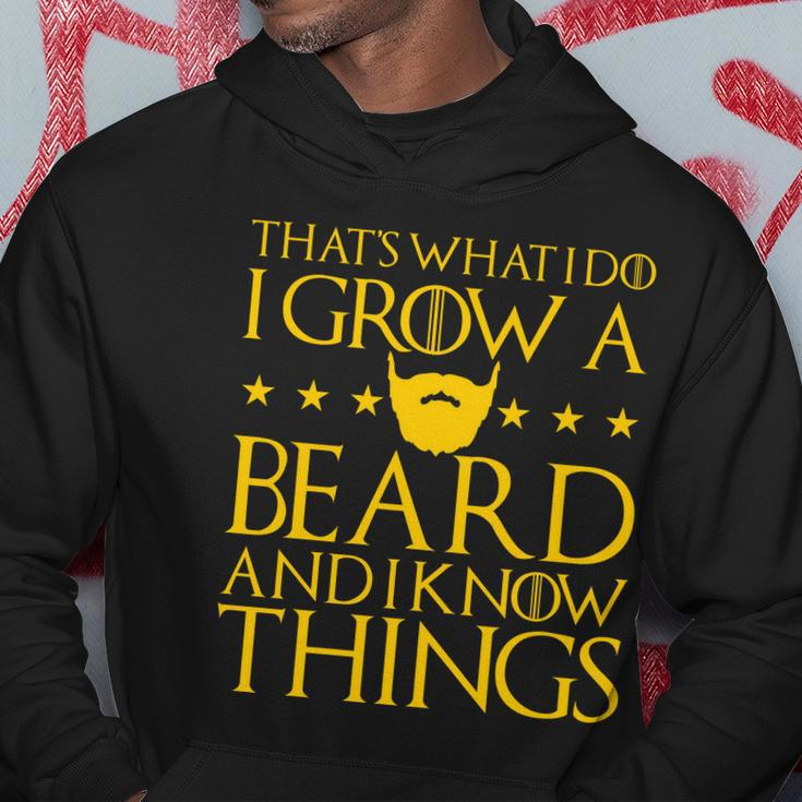 Thats What I Do I Grow A Beard And I Know Things Tshirt Hoodie Unique Gifts