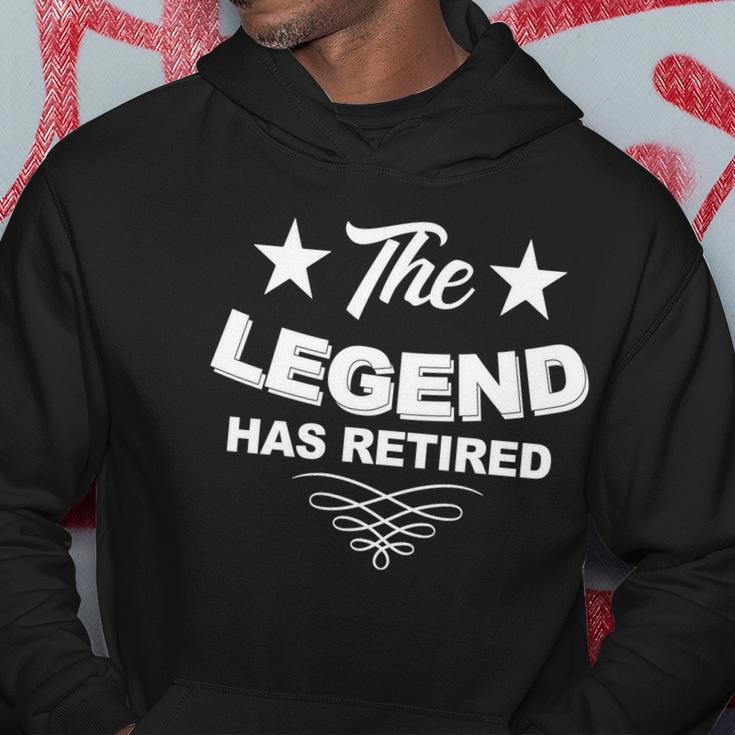 The Legend Has Retired Funny Retirement Gift Hoodie Unique Gifts