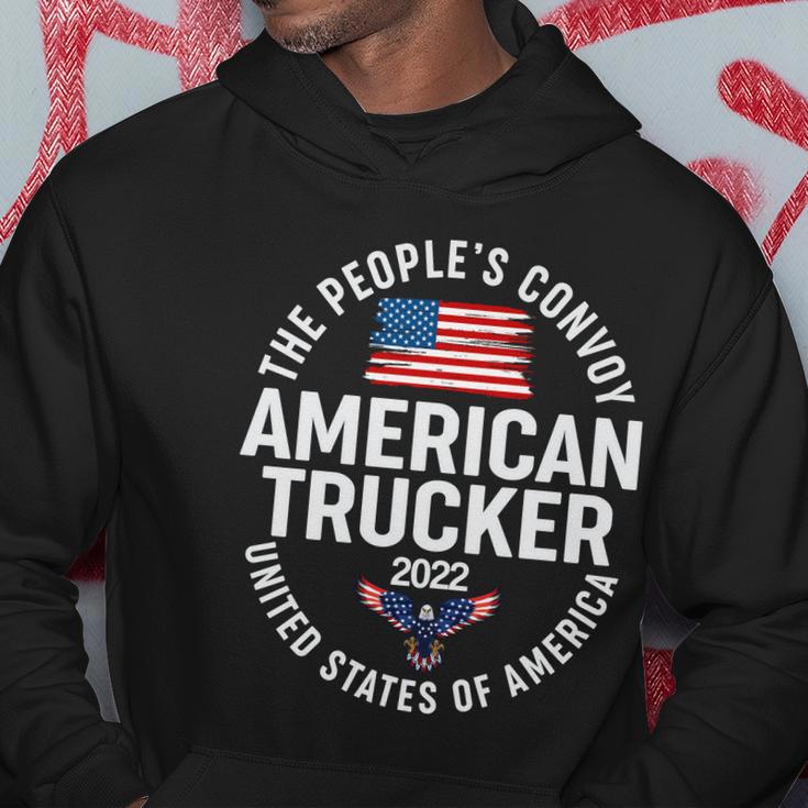 The Peoples Convoy American Trucker 2022 United States Of America Hoodie Unique Gifts