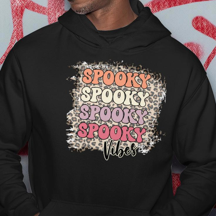 Thick Thights And Spooky Vibes Happy Halloween Retro Style Hoodie Funny Gifts