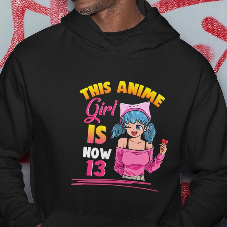 This Anime Girl Is Now 13 Years Old Birthday Girl Kawaii Hoodie Unique Gifts