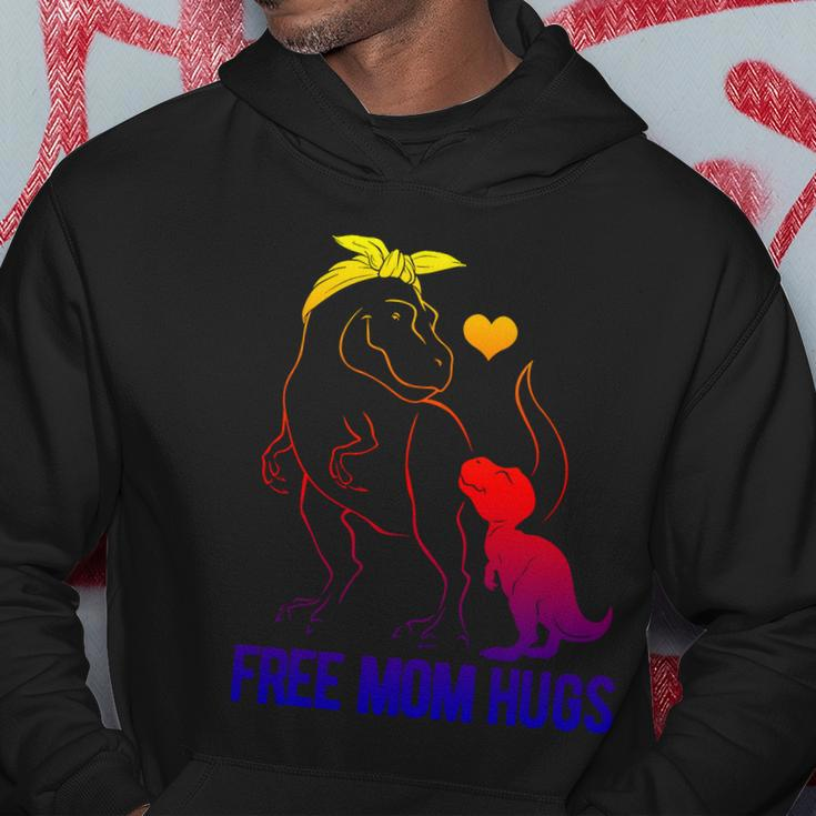 Trans Free Mom Hugs Dinosaur Rex Mama Transgender Pride Meaningful Gift Hoodie Unique Gifts