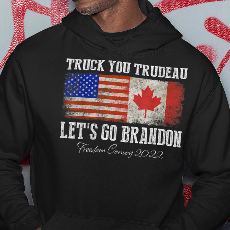 Trucker Truck You Trudeau Lets Go Brandon Freedom Convoy Truckers Hoodie Funny Gifts