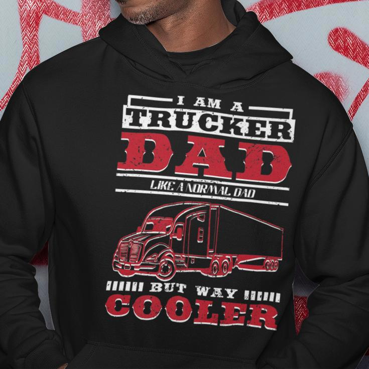 Trucker Trucker Daddy Or Trucker Husband Truck Driver Dad Hoodie Funny Gifts