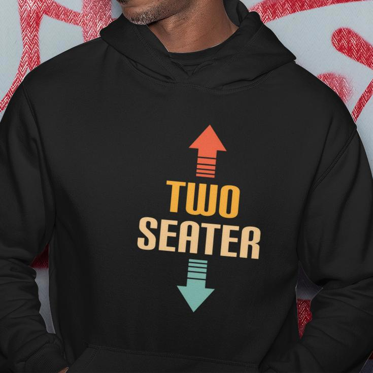 Two Seater 2 Seater Funny Gag Dad Joke Meme Novelty Gift Hoodie Unique Gifts