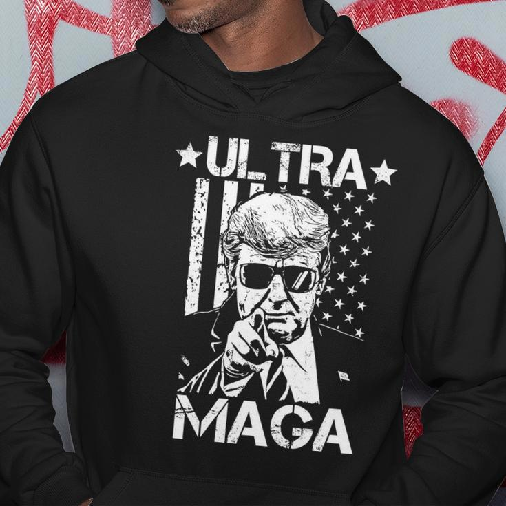 Ultra Maga Donald Trump Usa Flag Hoodie Unique Gifts