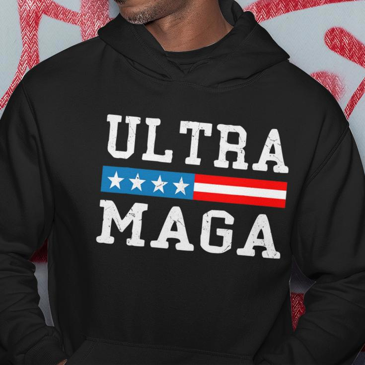 Ultra Mega Patriotic Trump 2024 Republicans American Flag Cute Gift Hoodie Unique Gifts