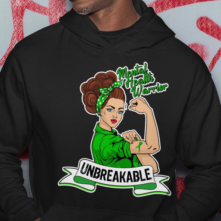 Unbreakable Mental Health Warrior Tshirt Hoodie Unique Gifts