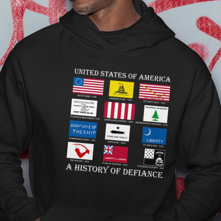 United States Of America History Flags Of Defiance Hoodie Unique Gifts