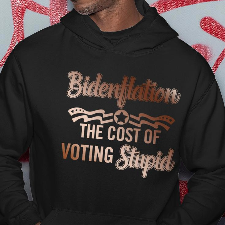 Us President Flation The Cost Of Voting Stupid 4Th July Gift Hoodie Unique Gifts