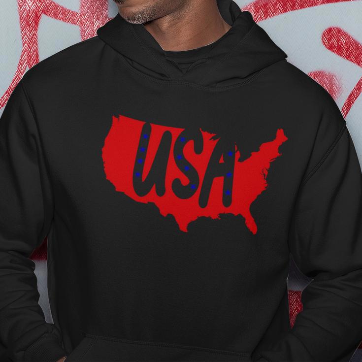 Usa Map Patriotic Celebrate 4Th Of July Hoodie Unique Gifts