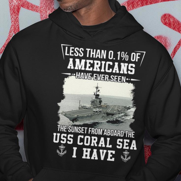 Uss Coral Sea Cv 43 Cva 43 Sunset Hoodie Unique Gifts