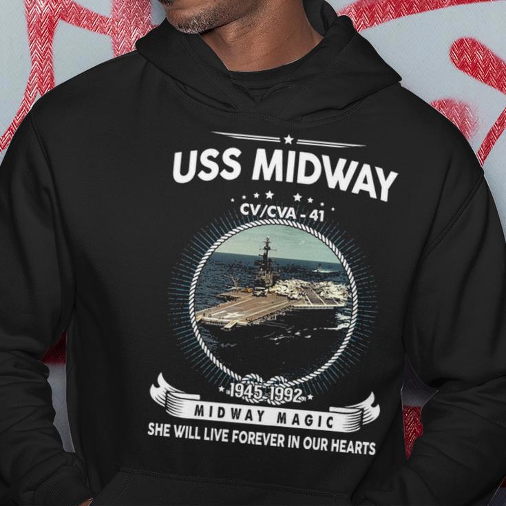 Uss Midway Cv 41 Front Style Hoodie Unique Gifts