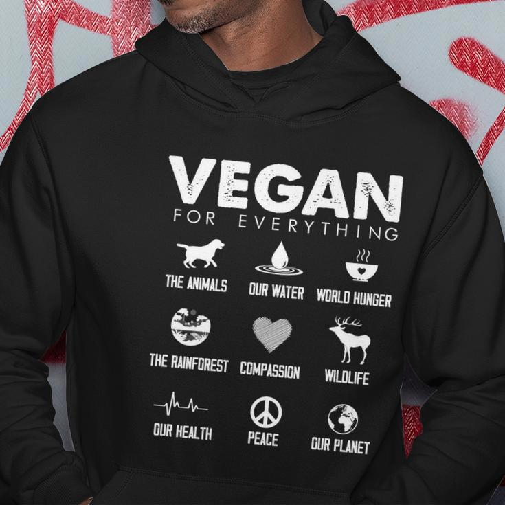 Vegan For Everything Meaningful Gift Earth Day Save The Bees Men Women Gift Hoodie Unique Gifts