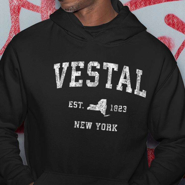 Vestal New York Ny Vintage Athletic Sports Design Hoodie Unique Gifts