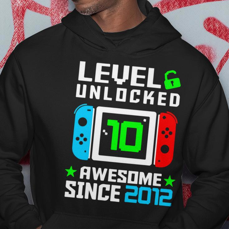 Video Game Level 10 Unlocked 10Th Birthday Hoodie Unique Gifts