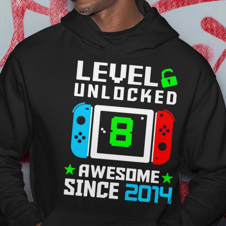 Video Game Level 8 Unlocked 8Th Birthday Hoodie Unique Gifts