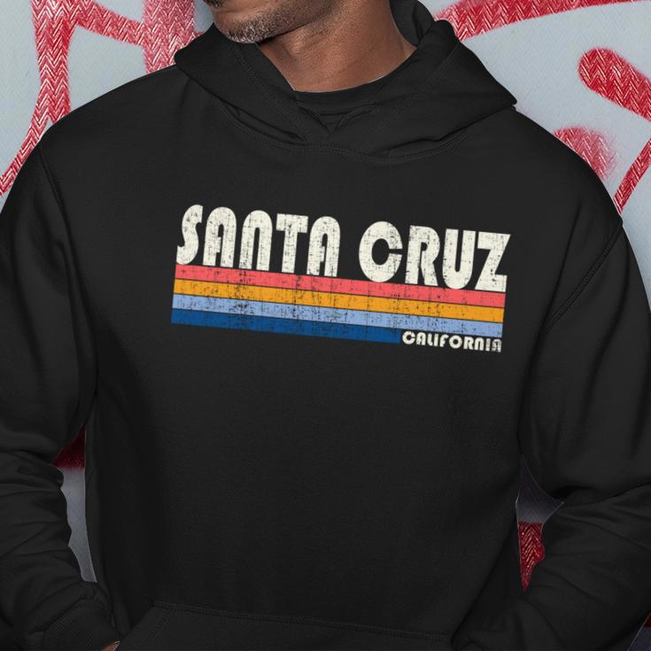 Vintage 70S 80S Style Santa Cruz Ca Meaningful Gift Hoodie Unique Gifts