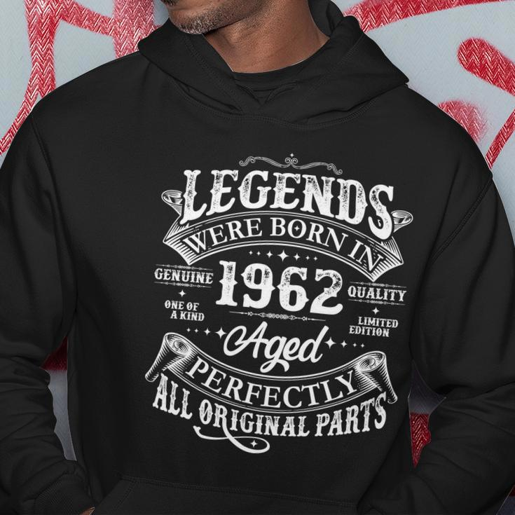 Vintage Scroll Legends Were Born In 1962 Aged Perfectly 60Th Birthday V2 Hoodie Unique Gifts