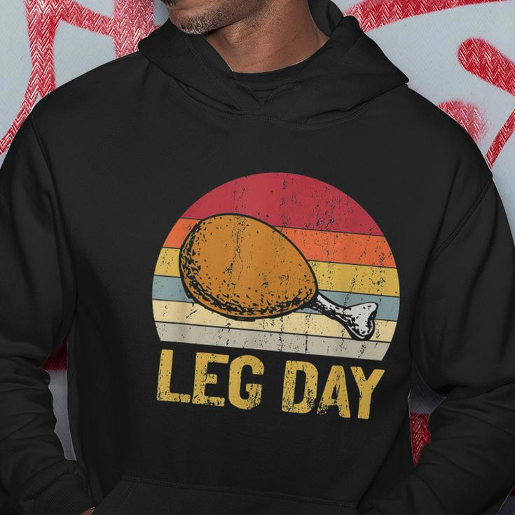 Vintage Turkey Thanksgiving Its Leg Day Gym Workout Tshirt Hoodie Unique Gifts