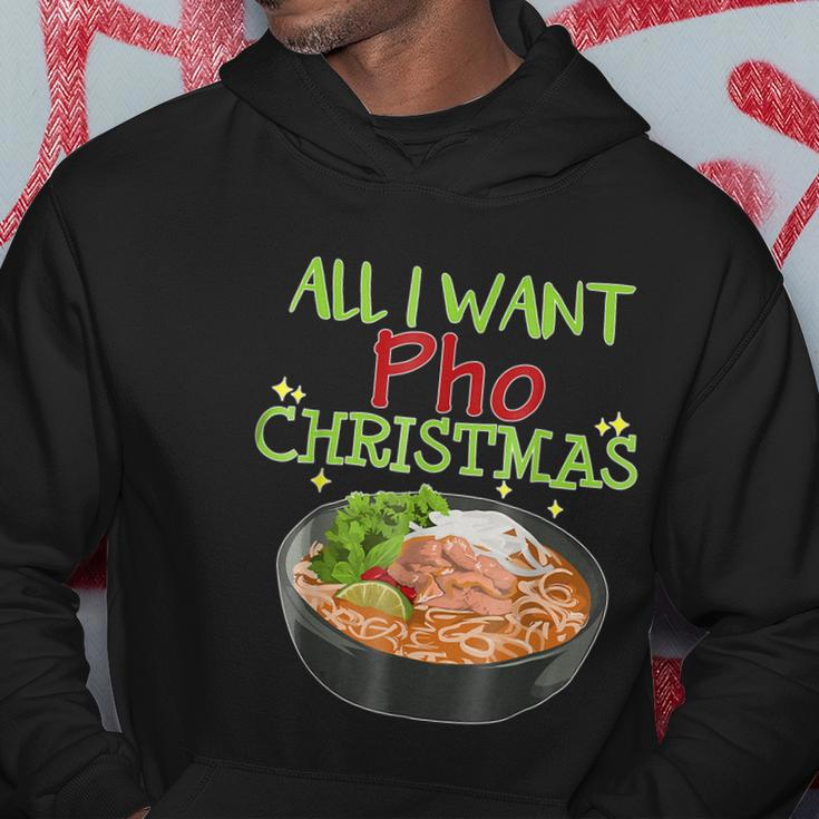 All I Want Pho Christmas Vietnamese Cuisine Bowl Noodles Men Hoodie Personalized Gifts