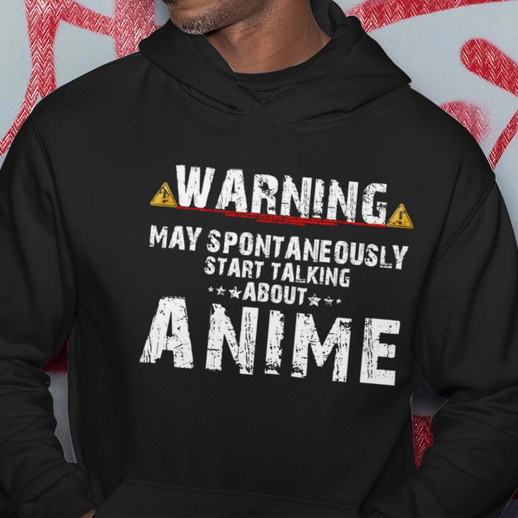 Warning May Spontaneously Start Talking About Anime V2 Hoodie Unique Gifts