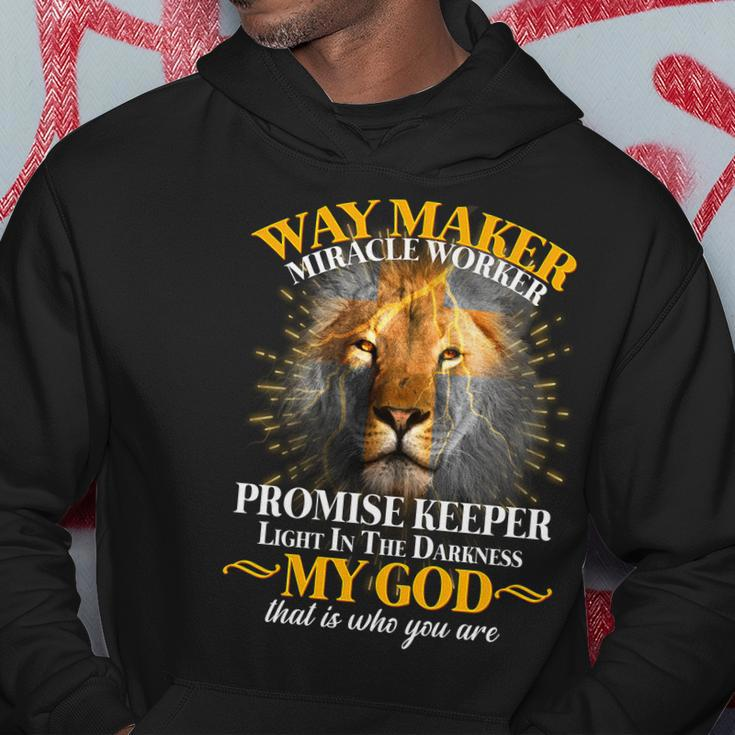 Way Maker Miracle Worker Lion Hoodie Unique Gifts