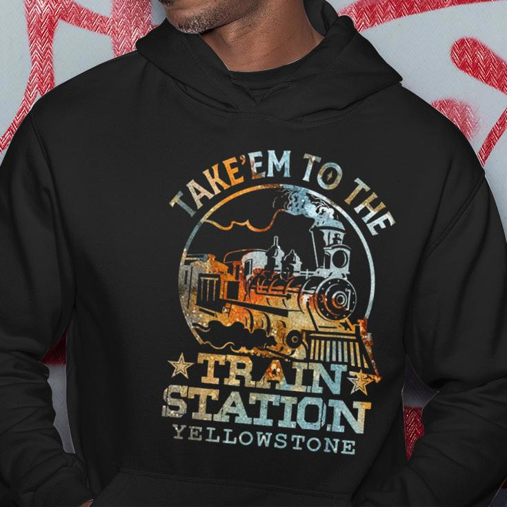 Western Coountry Take Em To The Train Station Hoodie Unique Gifts