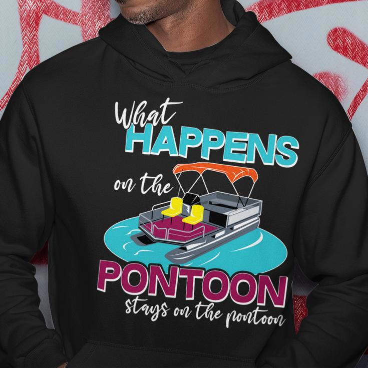 What Happens On The Pontoon Stays On The Pontoon Hoodie Personalized Gifts