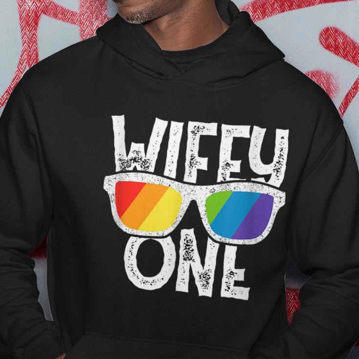 Wifey One Lesbian Pride Lgbt Bride Couple Hoodie Unique Gifts