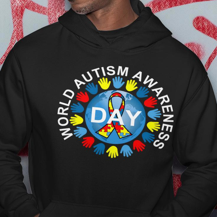 World Autism Awareness Day Earth Puzzle Ribbon Tshirt Hoodie Unique Gifts
