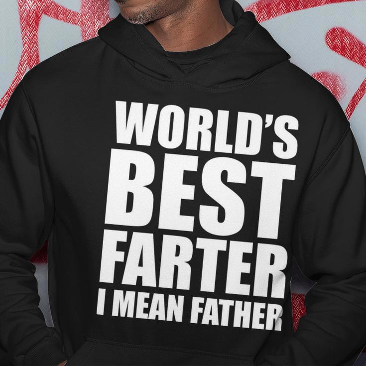 Worlds Best Farter I Mean Father Funny Dad Logo Hoodie Unique Gifts
