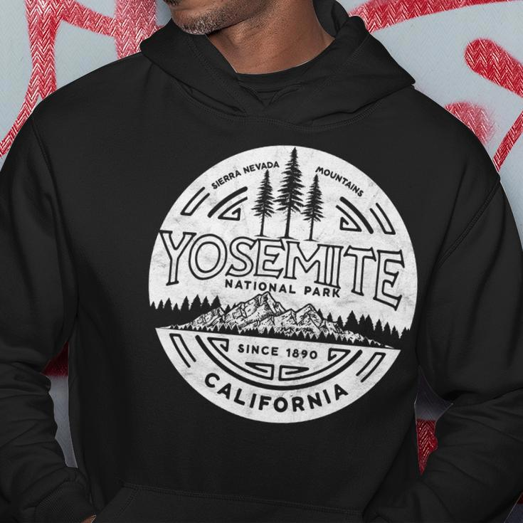Yosemite National Park Distressed Minimalist Hoodie Funny Gifts