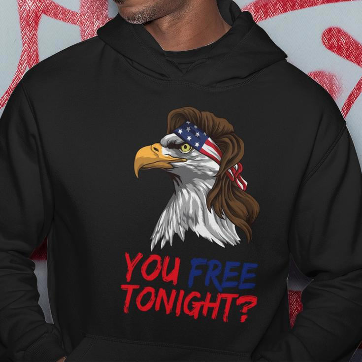 You Free Tonight Bald Eagle Mullet Usa Flag 4Th Of July Gift V3 Hoodie Unique Gifts