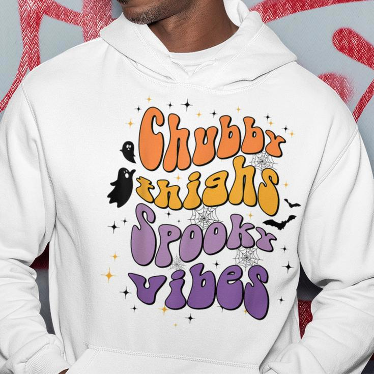 Chubby Thighs And Spooky Vibes Happy Halloween Hoodie Funny Gifts