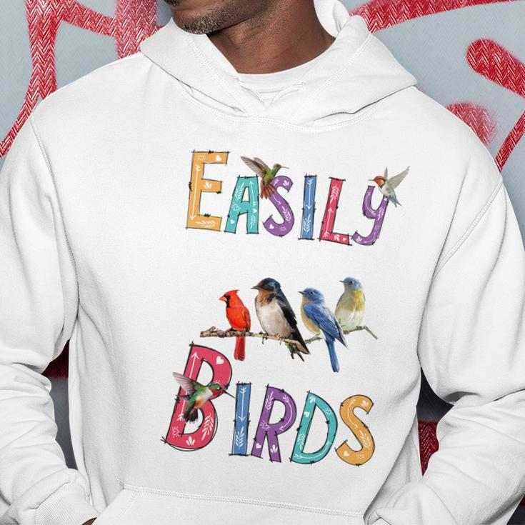 Easily Distracted By Birds Gift Funny Bird Gift Hoodie Unique Gifts