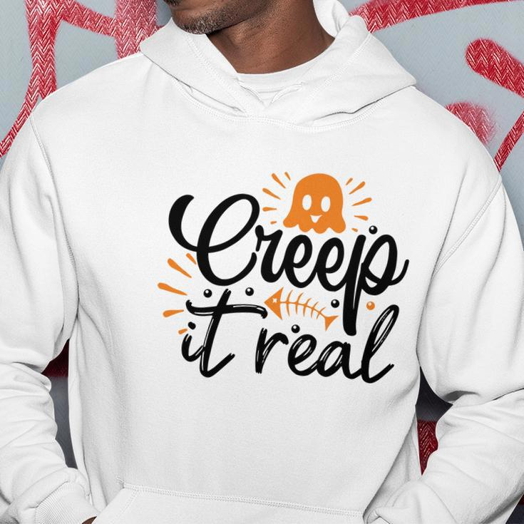 Funny Creep It Real Halloween Boo Lovers Hoodie Funny Gifts