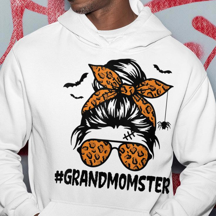 Grandmomster Shirt Women Halloween Nana Grandma Messy Bun Men Hoodie Personalized Gifts
