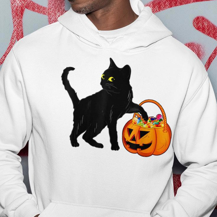 Halloween Black Cat Jack O Lantern Pumpkin Sweet Candy Hoodie Funny Gifts