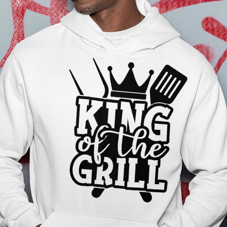 King Grill Grilling Gift Barbecue Fathers Day Dad Bbq V2 Hoodie Funny Gifts