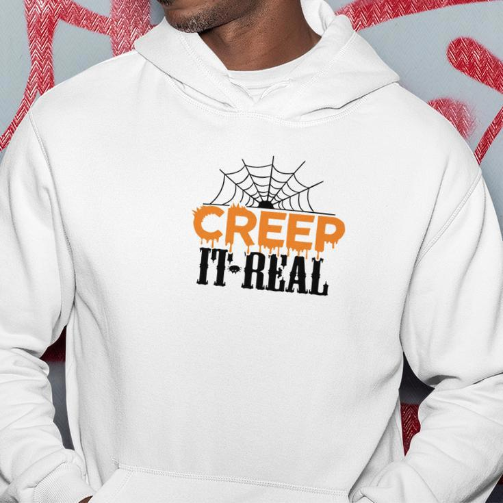 Spider Creep It Real Happy Halloween Hoodie Funny Gifts