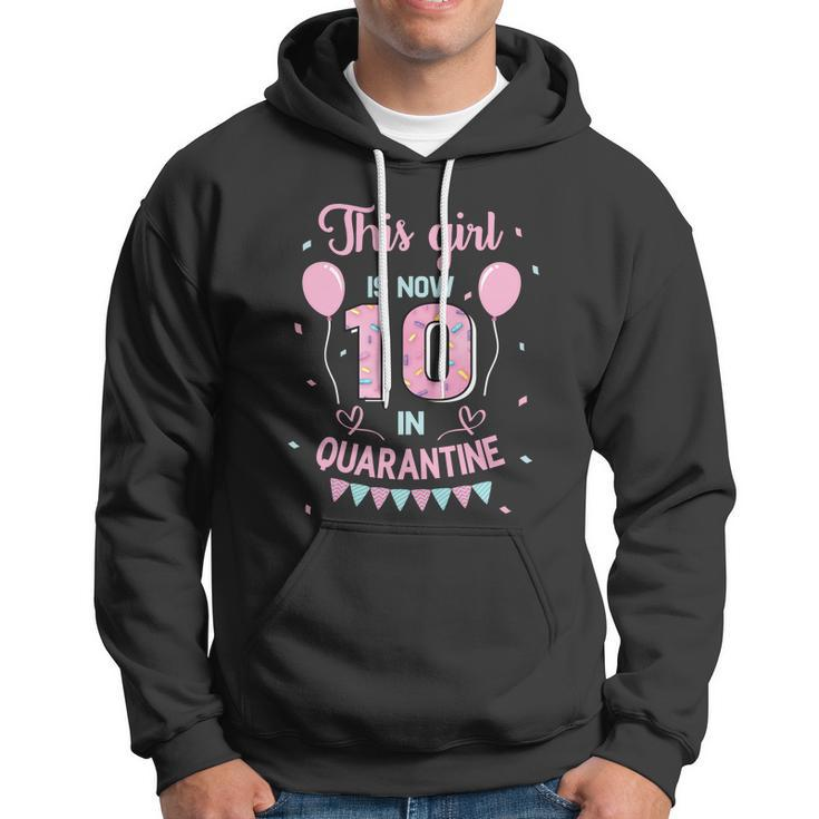 10Th Birthday Funny Gift Girls This Girl Is Now 10 Double Digits Gift Hoodie