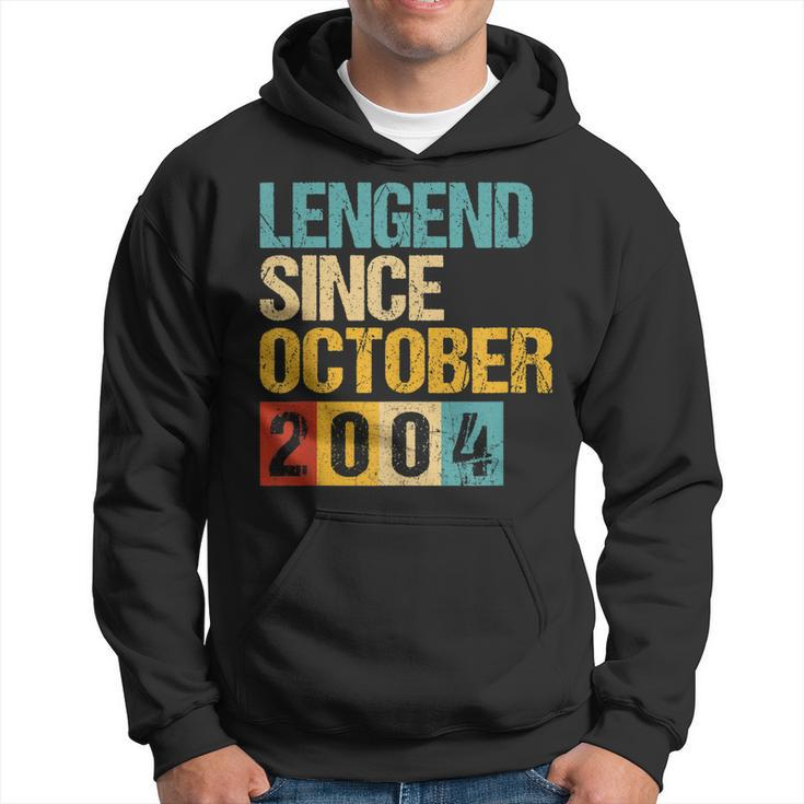 18 Years Old Legend Since October 2004 18Th Birthday V3 Men Hoodie