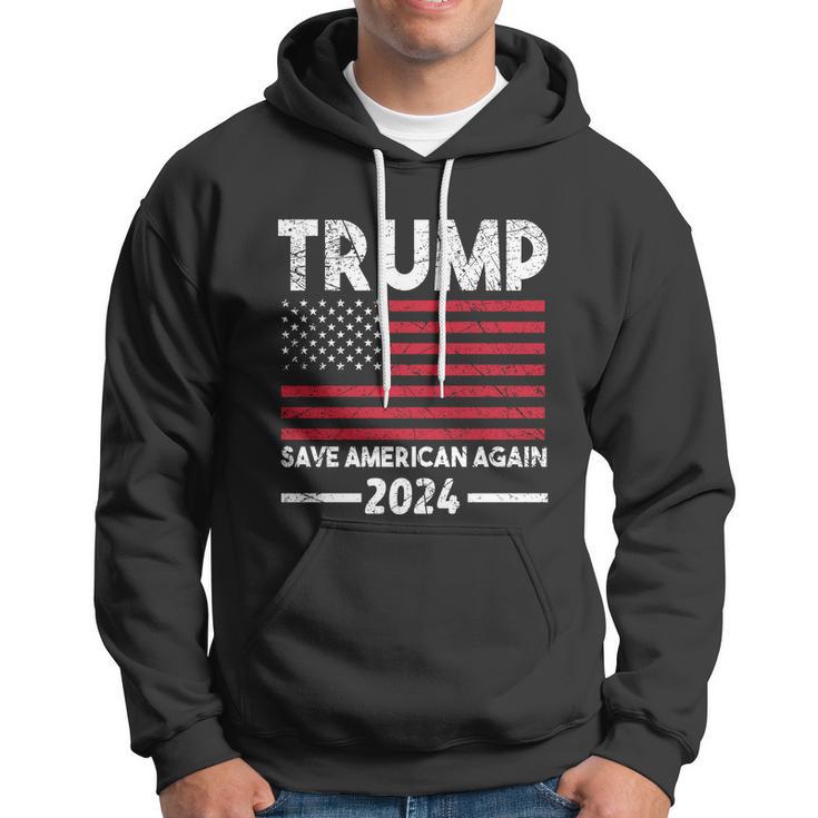 2024 Trump Save America Again Usa Flag Gift Hoodie