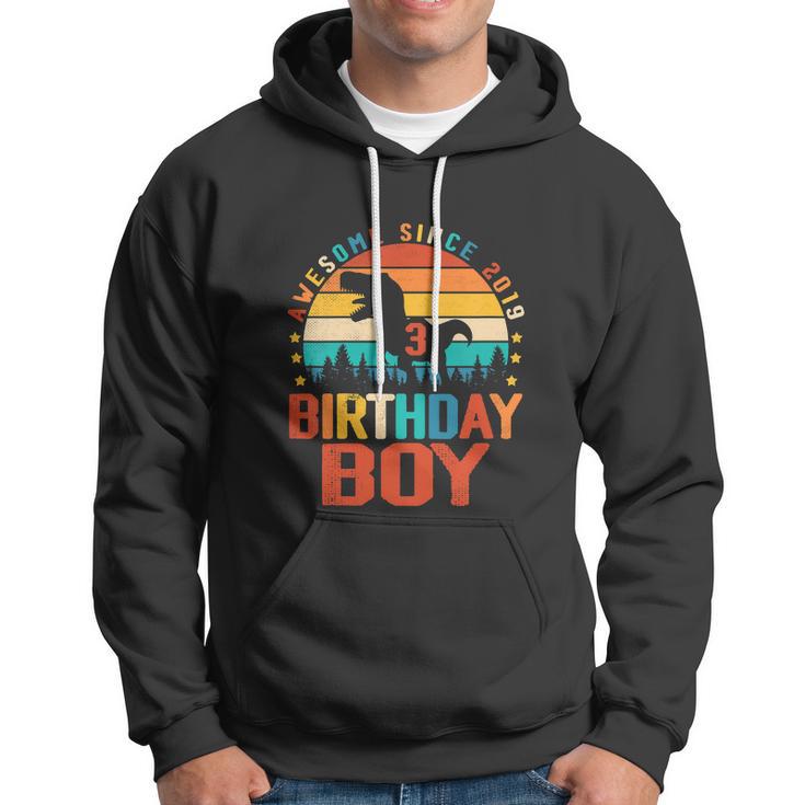 3Rd Birthday Funny Dinosaur 3 Year Old Hoodie