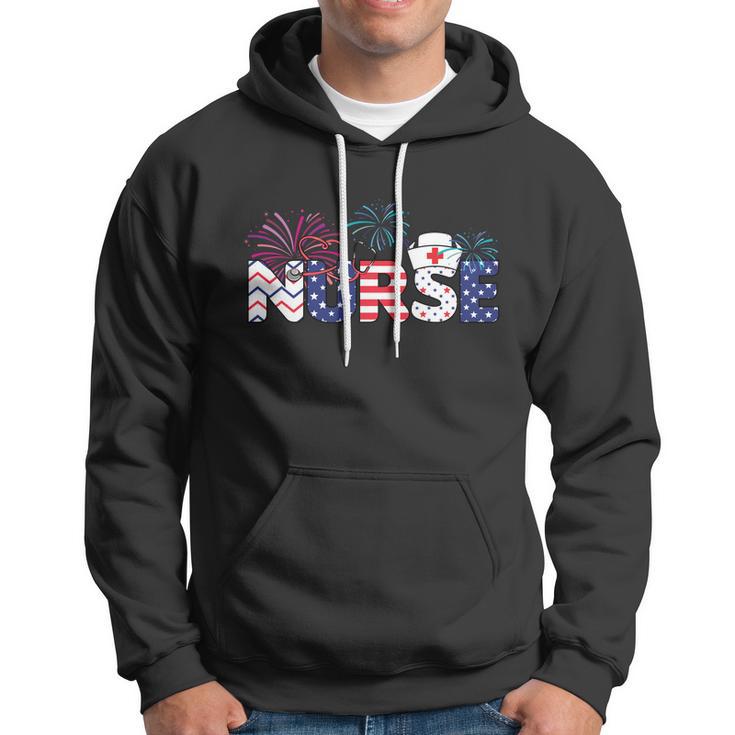 4Th Of July Nursing Stethoscope Nurse Hoodie