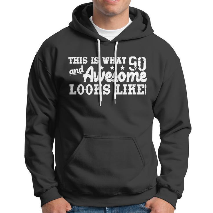 90Th Birthday This Is What Awesome Looks Like Tshirt Hoodie