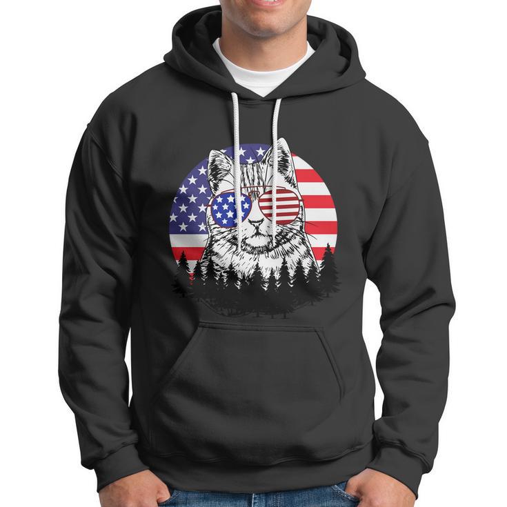 A Meowica Fluff Yeah 4Th Of July Cat Lover Hoodie