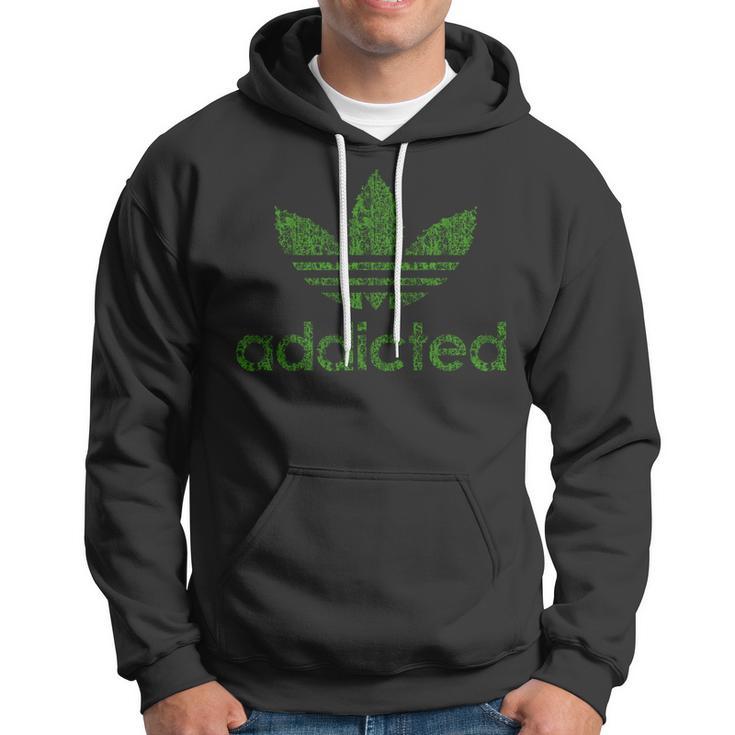 Addicted Weed Logo Hoodie